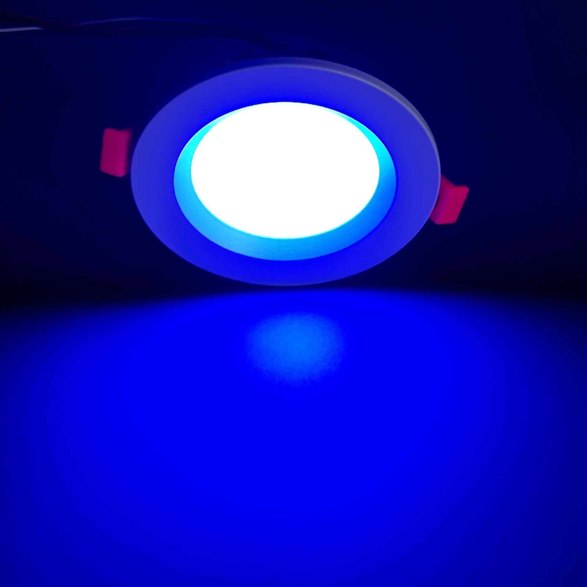 RGBW/RGBWW Super Bright Modern Recessed LED Lighting | 12V | 4W / 6W / 8W / 12W | White Round Embedded LED DownLights | 4 / 10Pack | Not Include RGBW Controller and Power Supply