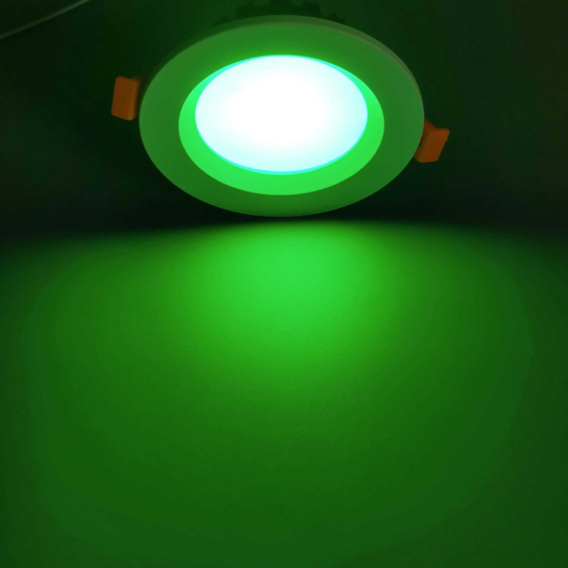 RGBW/RGBWW Super Bright Modern Recessed LED Lighting | 12V | 4W / 6W / 8W / 12W | White Round Embedded LED DownLights | 4 / 10Pack | Not Include RGBW Controller and Power Supply