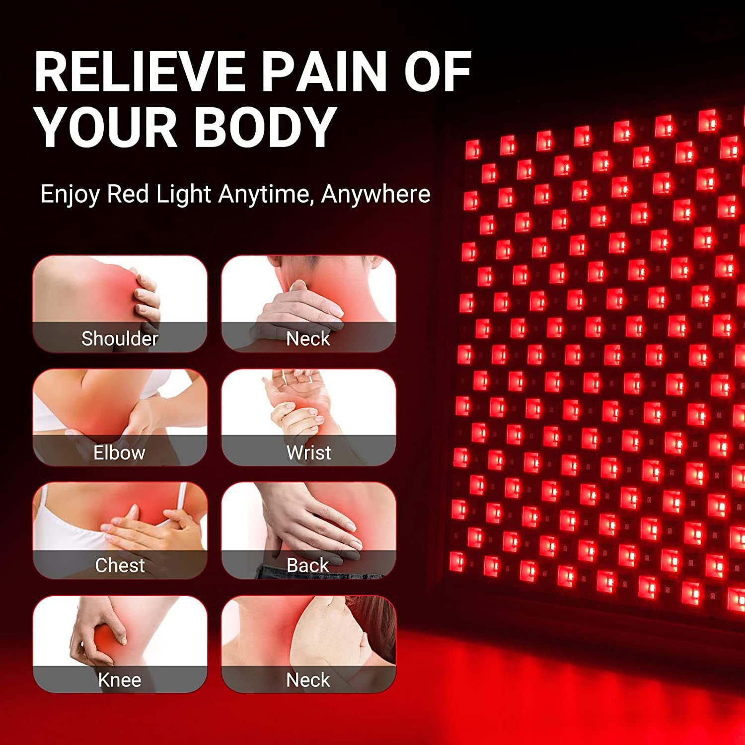 50W Infrared Therapy Lamp – Red Light 655–665nm & IR 850–860nm | Dimmable & Timer | AC100–240V | Aluminum Alloy + PC Cover | for Skin Beauty, Muscle | Blue Stand / Desktop Stand | Included Controller, Protective Goggles | US / EU / UK / AU Plug