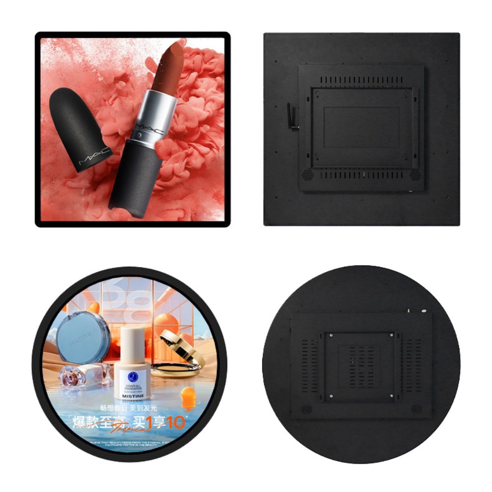 Écran LCD numérique carré 1:1 de 29,6 pouces (531 × 531 mm) de la série SQ, écran tactile capacitif en option, Cloud/APP/disque USB
