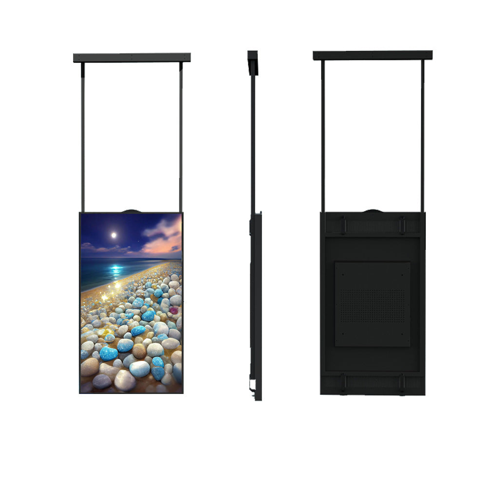 49" einseitiger 2500 Nits High Bright Window LCD-Bildschirm, Android RK3568 2G+32G, ohne Touch, Cloud/APP/USB, Wandmontage/Bodenständer/Hängemontage