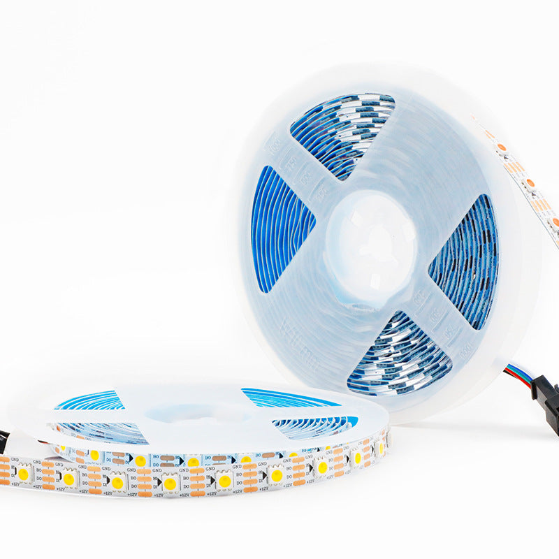 DC12V WS2815 Single Color IC LED Strip Light - Warm White 3000K | 10mm PCB | SMD5050 Individually Addressable | Breakpoint Resume | 30/60/74/96 LEDs/M | White PCB |  IP00 / IP65 / IP67 | for Party, Decoration, Home DIY Lighting Projects | 5/50M