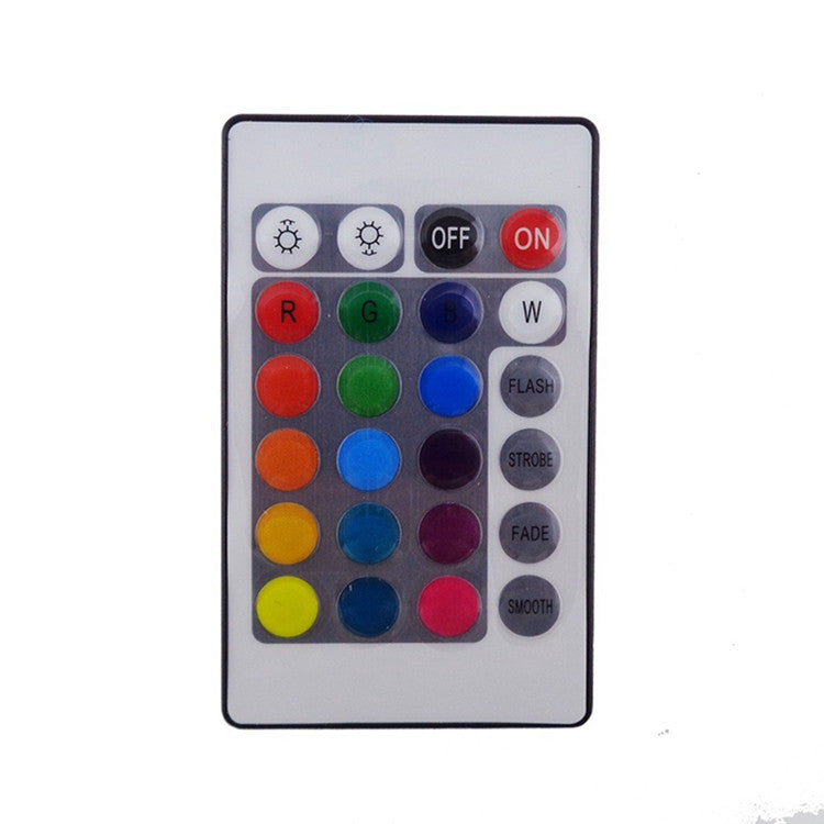 Contrôleur de bande LED RVB sensible au son et à la musique – DC12V-24V 12A | Boîtier en aluminium noir avec télécommande infrarouge 24 touches | Pour bandes LED