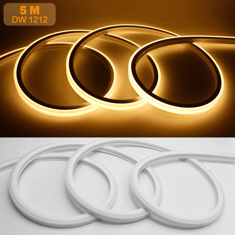 16,5 ft/5M DC12V T1212 Silikon Wasserdicht Neon Flexible Streifen LED Lichter mit 600LED SMD3528 LED 