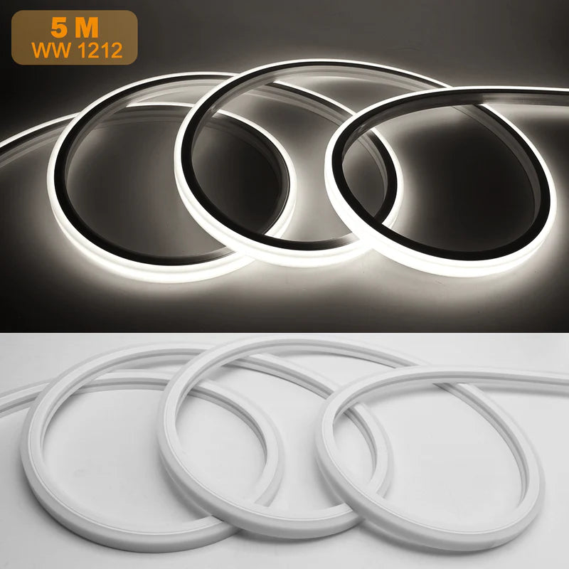 16,5 ft/5M DC12V T1212 Silikon Wasserdicht Neon Flexible Streifen LED Lichter mit 600LED SMD3528 LED 