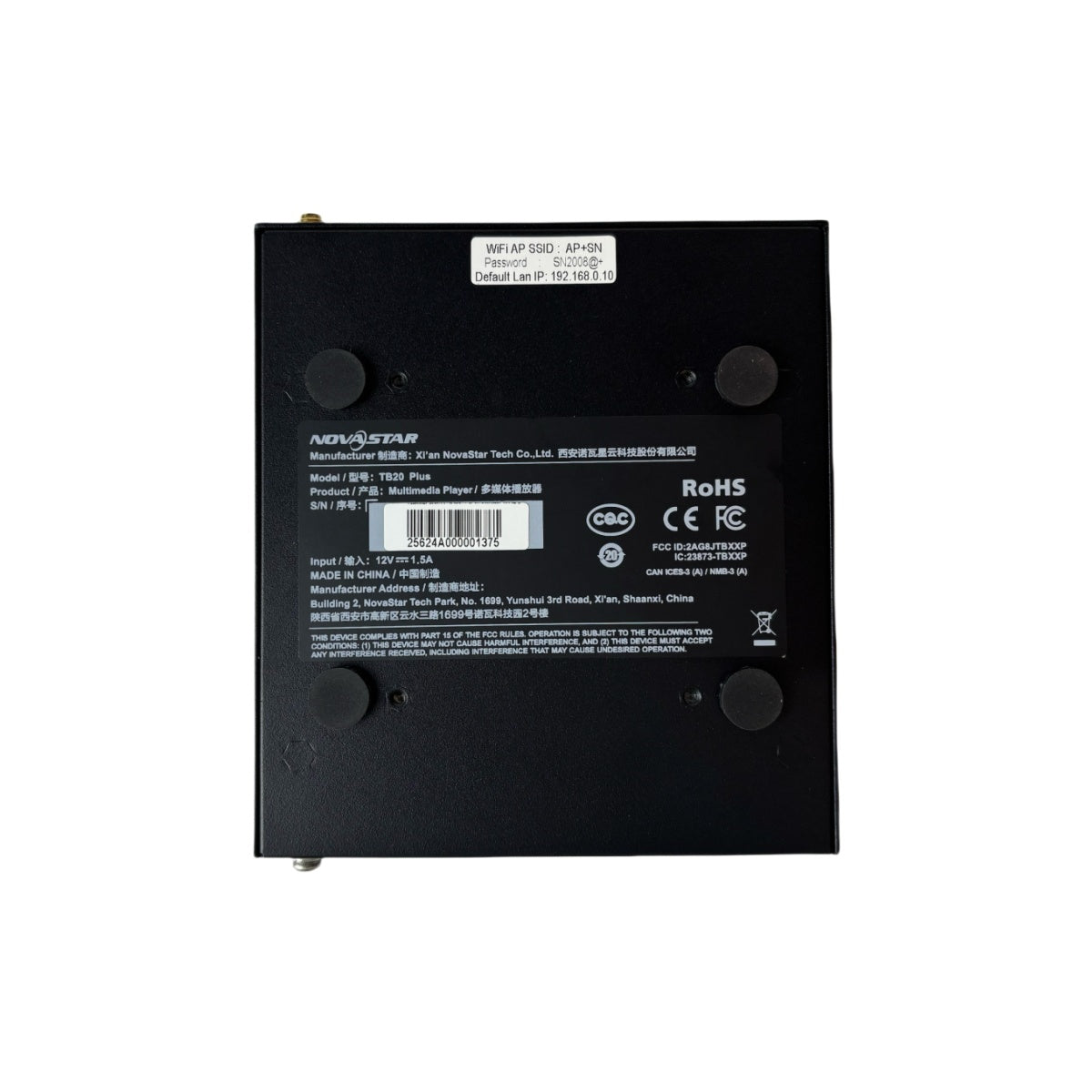 NovaStar TB20 Plus Multimedia Player – 1.3 Million Pixels | Dual Network Port Cloud LED Controller for LED Display Screens
