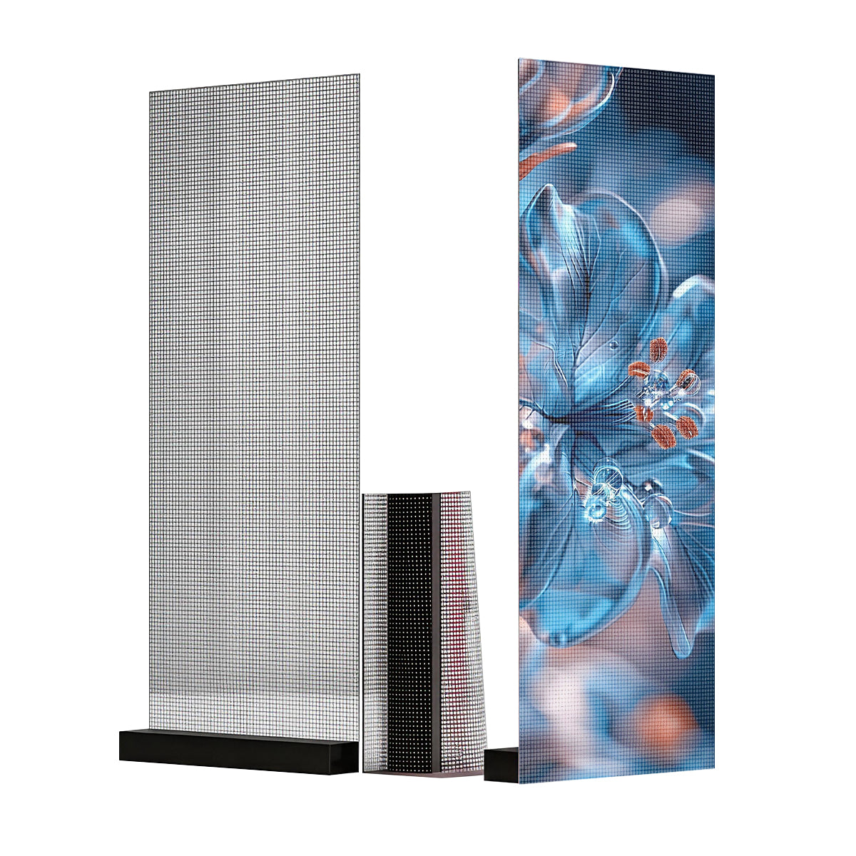 P8 selbstklebende transparente LED-Folie – 400 × 1000 mm (15,75 × 39,37 Zoll) | 2000 Nits / 4000 Nits | 92 % Transparenz Glasdisplay für Schaufenster und Ausstellungen | Mehrere Kit-Optionen | Mehrere Kit-Optionen | Plug &amp; Play