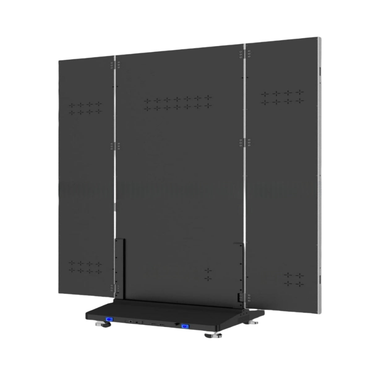 Écran LED pliable triple série EP-TR | Panneau pliable 1280 × 1920 mm | P2,5 / P2 / P1,86 / P1,53 | Surface GOB | Kiosque d'affichage intérieur portable