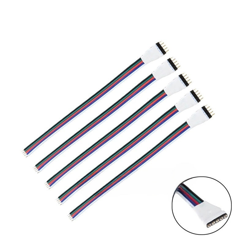 10pcs 12MM 5PIN RGBW LED Strip Connector fit for 12mm Wide PCB LED Strip