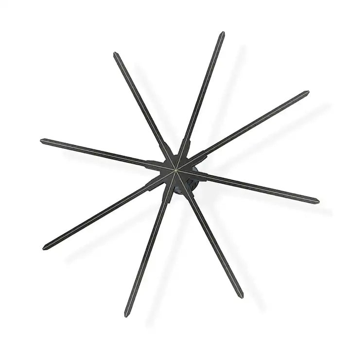 Écran LED holographique 3D ultra-large série M – 200 cm (78,7 po) | Projecteur publicitaire holographique haute luminosité pour salons professionnels et événements scéniques | Ventilateur seul / avec pied (cadre robuste)
