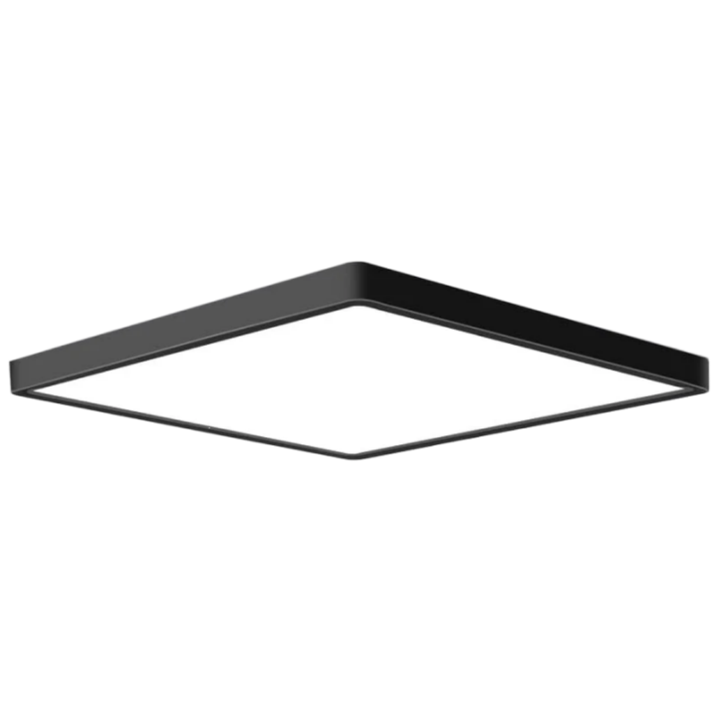 Plafonnier LED carré 12 pouces – 24 W – Noir – 3000 K / 4500 K / 5000 K / 6500 K – Plafonnier encastré – Stock local (États-Unis, Royaume-Uni et Allemagne)