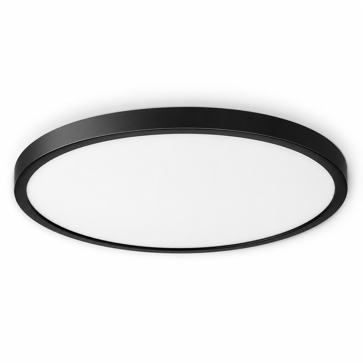 12 Inch Round LED Ceiling Light – 24W – Black – 3000K / 4500K / 5000K / 6500K – Flush Mount Ceiling Light for Home & Apartment Lighting – Local Stock (US/UK)