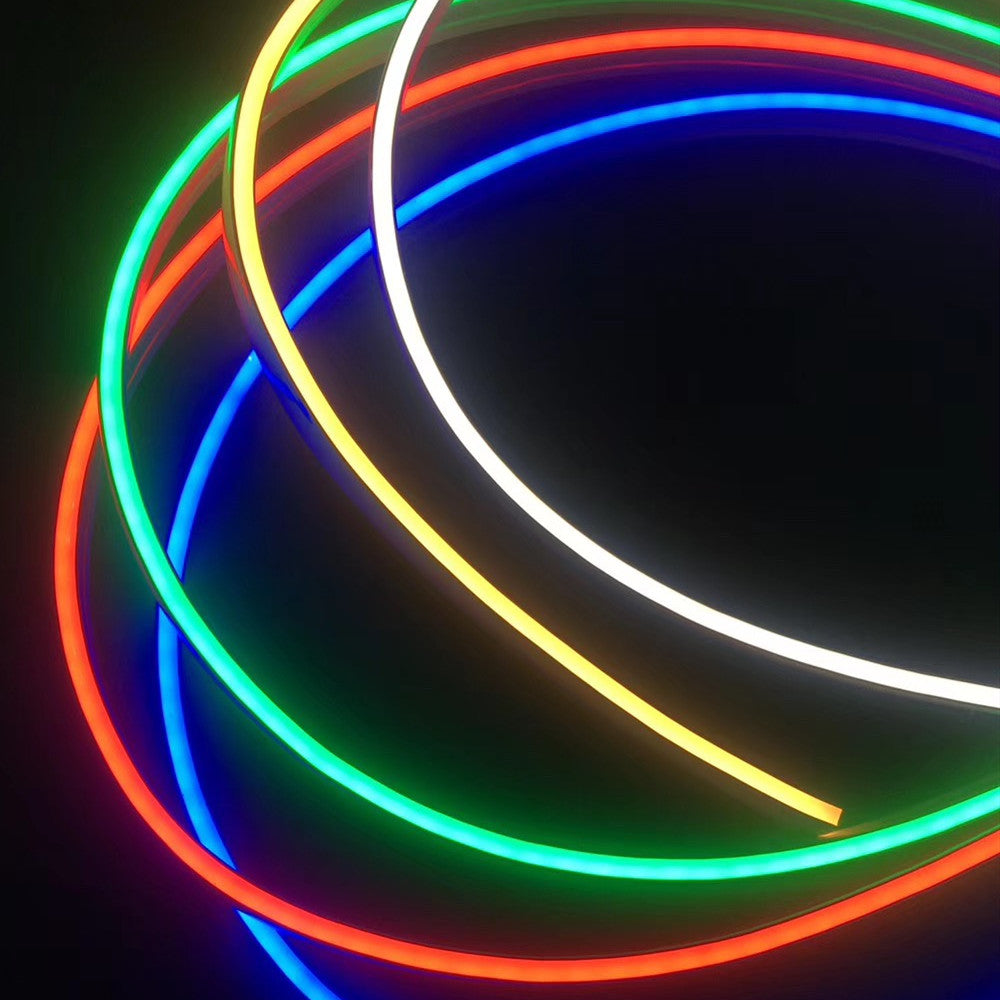 Neonlichtgehäuse – S22D Schwarz | ⏀22mm Silikon-LED-Kanalsystem | IP67 wasserdicht | 8mm Leiterplattenbreite | 164FT/50M | Lokaler Lagerbestand US/UK/DE