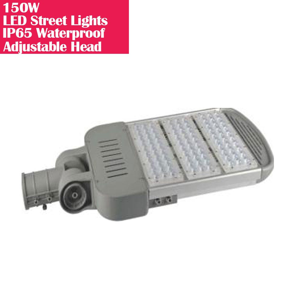 150W IP65 Wasserdicht Verstellbarer Kopf LED Straßenlaternen Modulare LED Mastleuchte Outdoor 120LM/W CRI80+ Warmweiß 3000K