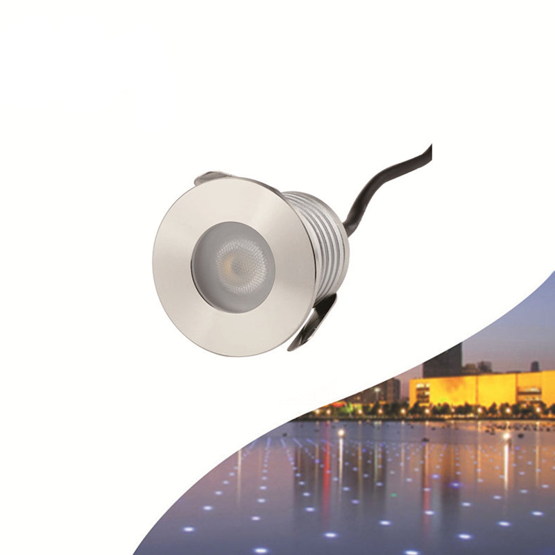 8PCS Pack 3W IP68 Unterwasser-LED-Leuchten Runde Edelstahlabdeckung Villa Garten Schwimmbad LED-Licht