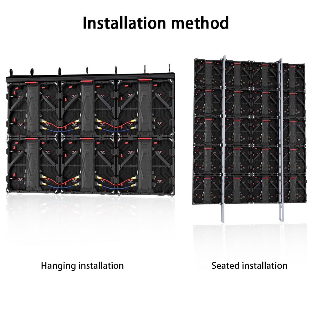 Écran LED d'intérieur de location Tour-GOB, pas de pixel 1,95/2,6/2,9/3,9 mm, boîtier en aluminium 500 x 500 mm, surface de protection recouverte de colle. Écran LED
