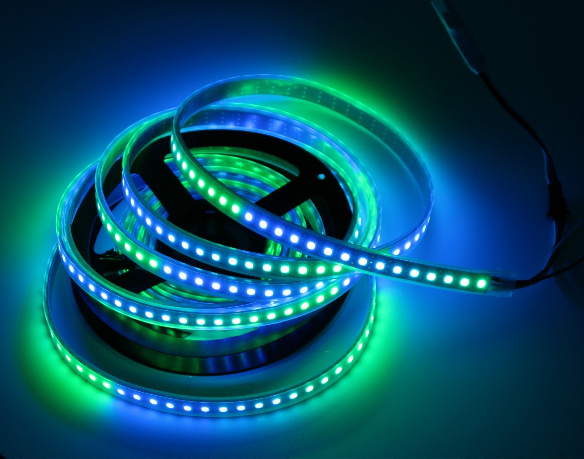 DC12V WS2812 RGBIC LED Strip Light - 10mm PCB | SMD5050 Individually Addressable | 30 / 60 LEDs/M | White PCB |  IP00 / IP65 / IP67 | Flowing Multicolor LED Strip for Party, Decoration, Home DIY Lighting Projects | 5/50M