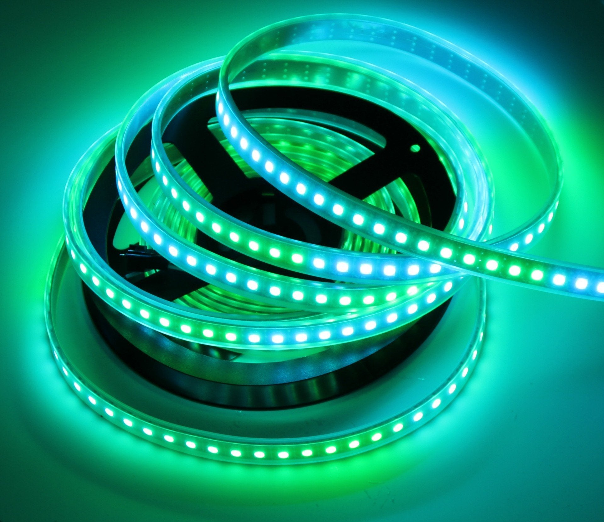 DC12V WS2812 RGBIC LED Strip Light - 10mm PCB | SMD5050 Individually Addressable | 30 / 60 LEDs/M | White PCB |  IP00 / IP65 / IP67 | Flowing Multicolor LED Strip for Party, Decoration, Home DIY Lighting Projects | 5/50M