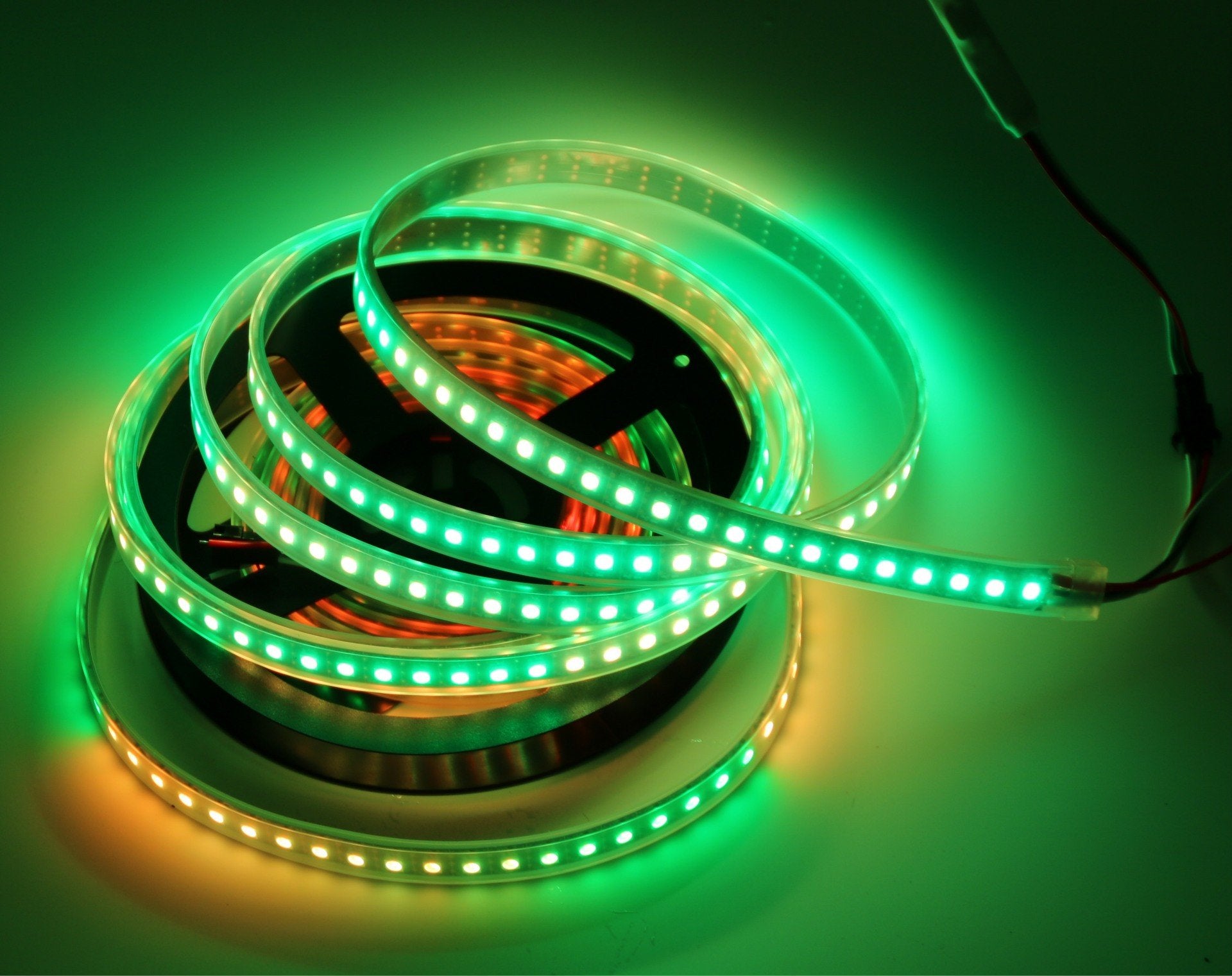 DC12V WS2812 RGBIC LED Strip Light - 10mm PCB | SMD5050 Individually Addressable | 30 / 60 LEDs/M | White PCB |  IP00 / IP65 / IP67 | Flowing Multicolor LED Strip for Party, Decoration, Home DIY Lighting Projects | 5/50M