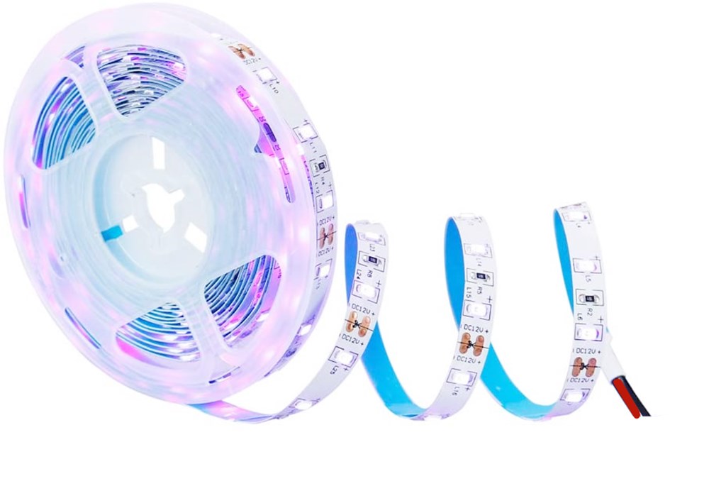 Bande lumineuse LED UV 380 nm 385 nm SMD2835-300 12 V 5 A 60 W pour séchage UV et validation des devises