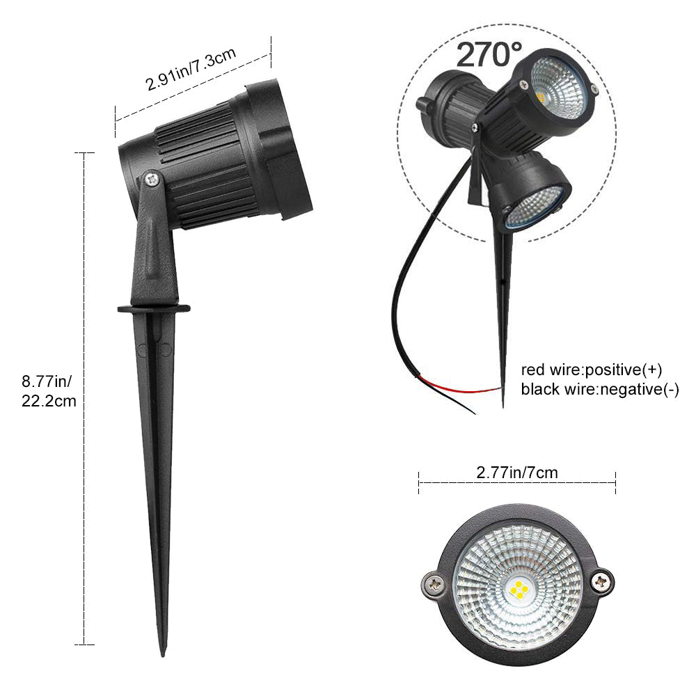 All-in-One Low Voltage Landscape Lighting Kit - 6 / 8 Pack Landscape Lights with Smart Transformer | 3000K Warm White | IP65 Waterproof | Outdoor Lights for Yard Garden Pathway