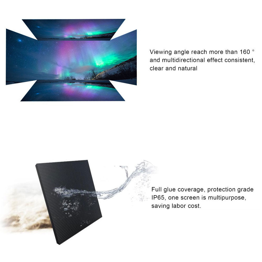 Écran LED d'intérieur de location Tour-GOB, pas de pixel 1,95/2,6/2,9/3,9 mm, boîtier en aluminium 500 x 500 mm, surface de protection recouverte de colle. Écran LED