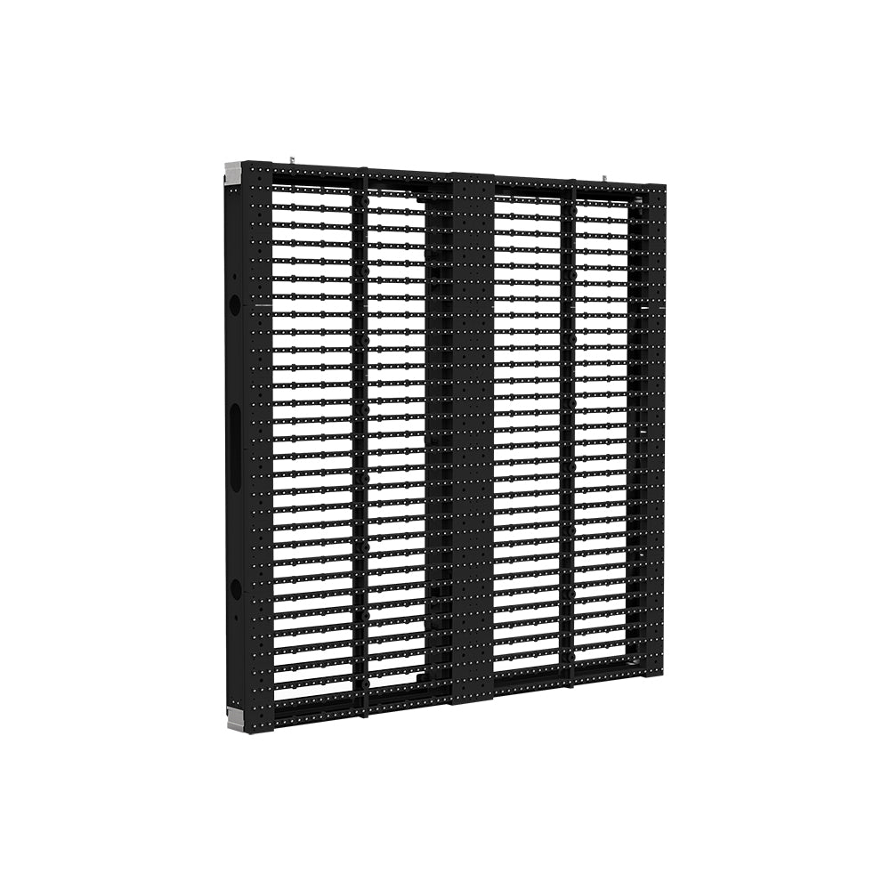 oClear Pro Series Outdoor Waterpoof P15.6/31.2mm Transparentes LED Mesh Display Hohe Helligkeit 7500nits in der Größe 1000x1000mm Aluminiumgehäuse für Festinstallation