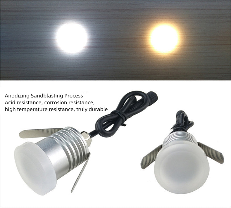 8/10-Pack  Moonlight LED Step Lights – 1W | 3000K / 4000K / 6000K & Red / Green / Blue | DC12–24V | IP65 Waterproof Anti-Glare Inground & Wall Lights