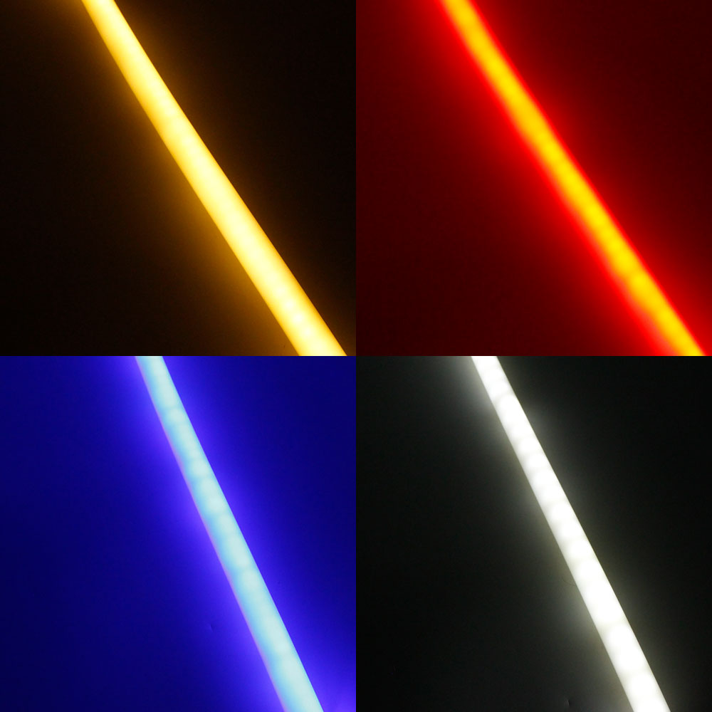 Neonlichtgehäuse – S13D | ⏀13 mm Silikon-LED-Kanalsystem | IP67 wasserdicht | 5 mm Leiterplattenbreite | 164 Fuß/50 m | Lagerbestand in den USA/UK/DE