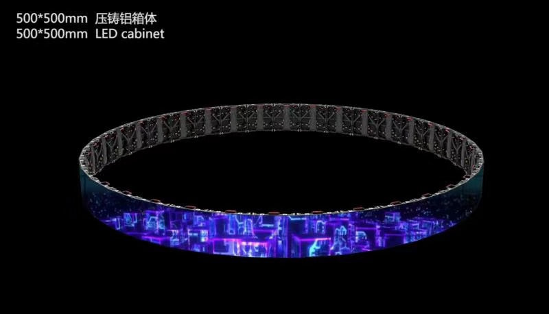 Écran LED d'intérieur de location Tour-GOB, pas de pixel 1,95/2,6/2,9/3,9 mm, boîtier en aluminium 500 x 500 mm, surface de protection recouverte de colle. Écran LED