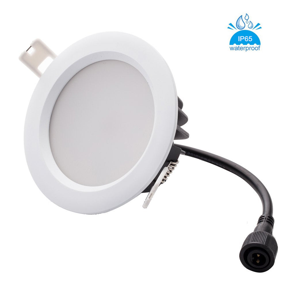 Wasserdichtes, rundes LED-Downlight mit IP65 CRI>80, dampfdicht, geeignet für Dusche, Sauna und Außenbeleuchtung