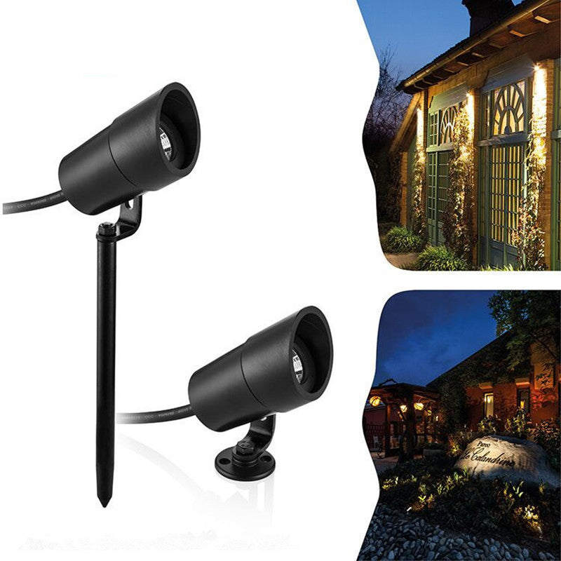 Lot de 8 lampes LED 3 W 5 W pour éclairage de jardin, lampes LED encastrées étanches IP67 pour éclairage de pelouse et applique murale extérieure