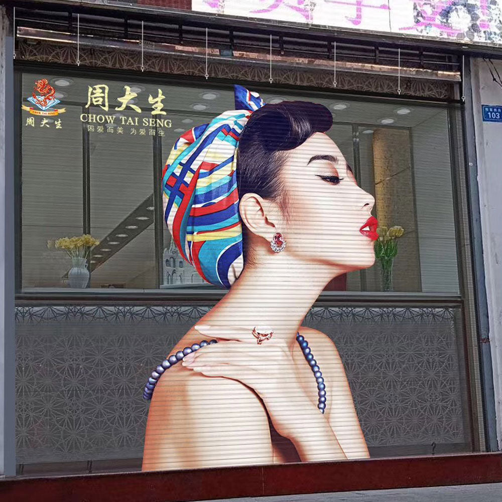 aClear Series Indoor Transparent LED Display Screen P3.91mm Pixel 3500nits/5000nits in 1000x1000mm Aluminum Indoor Type for Glass/Window Display