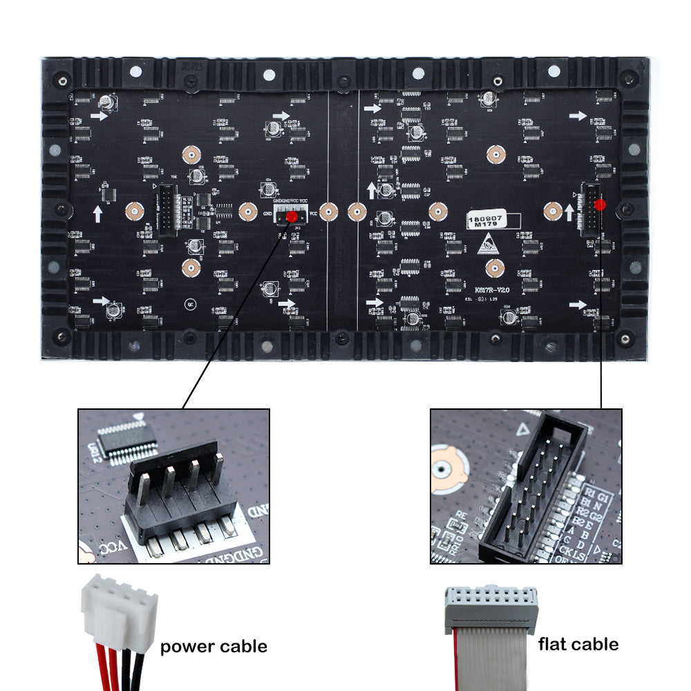 Flexibles LED-Modul für den Innenbereich der IF-3S-Serie – P2.0 | 320×160 mm | SMD | Weiche Rückschale mit Magnet | 600 Nits 