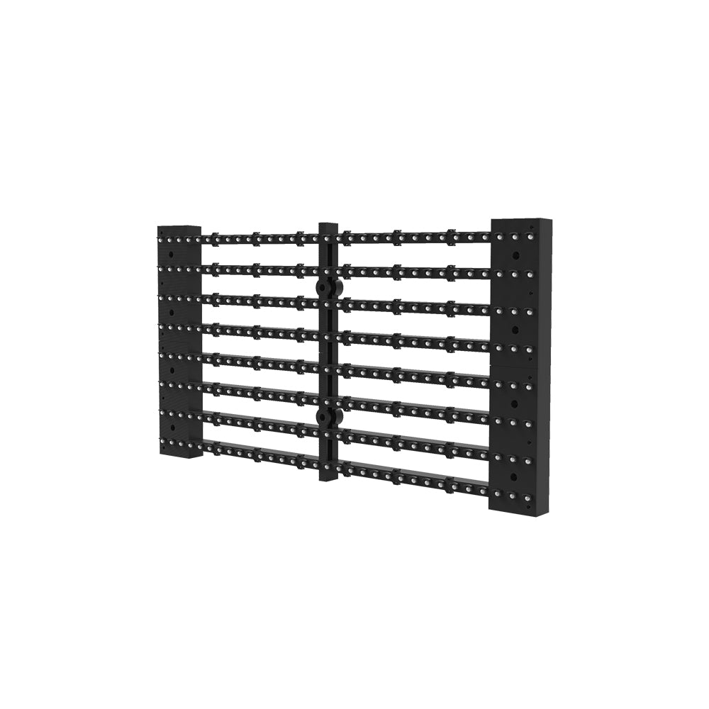 oClear Pro Series Outdoor Waterpoof P15.6/31.2mm Transparentes LED Mesh Display Hohe Helligkeit 7500nits in der Größe 1000x1000mm Aluminiumgehäuse für Festinstallation