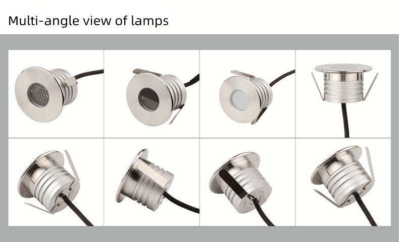 6PCSPack 3W DC12V-24V IP67 Anti-Glare Montierbar Outdoor U-Licht Edelstahl Dimmbare Honeycomb Schritt Licht