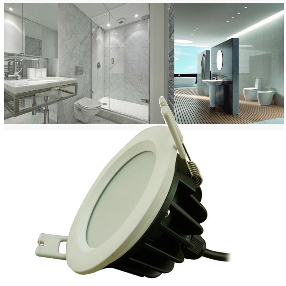 Wasserdichtes, rundes LED-Downlight mit IP65 CRI>80, dampfdicht, geeignet für Dusche, Sauna und Außenbeleuchtung