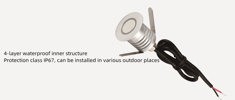8PCS Pack DC12V-24V 1W/3W IP67 Outdoor Wasserdichte LED Wand Licht Korridor Leiter Schritt LED Lichter