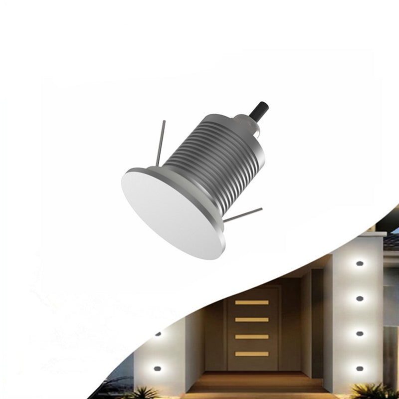 Lot de 8 lampes LED d'extérieur 1 W 12-24 V CC IP67, éclairage d'angle pour couloir et marches