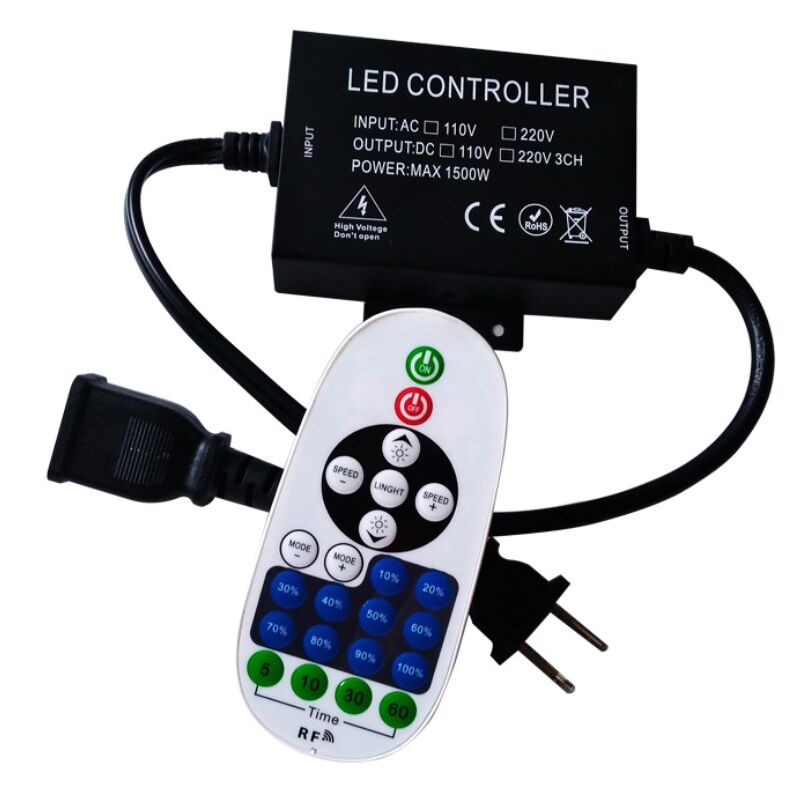 1500W LED Controller | High-Voltage AC110V/220V | WiFi + APP + IR Remote | Aluminum Housing | For LED Rope & Strip Lights