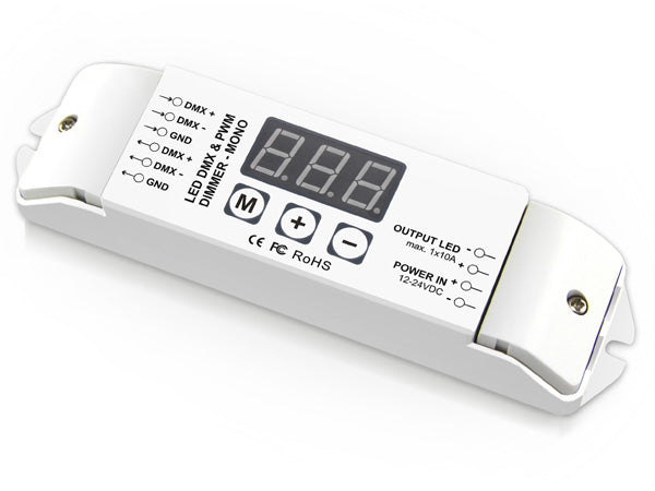 BC-831 Constant Voltage DC12V-24V 1CH DMX512 Decoder for Single Color LED Lights