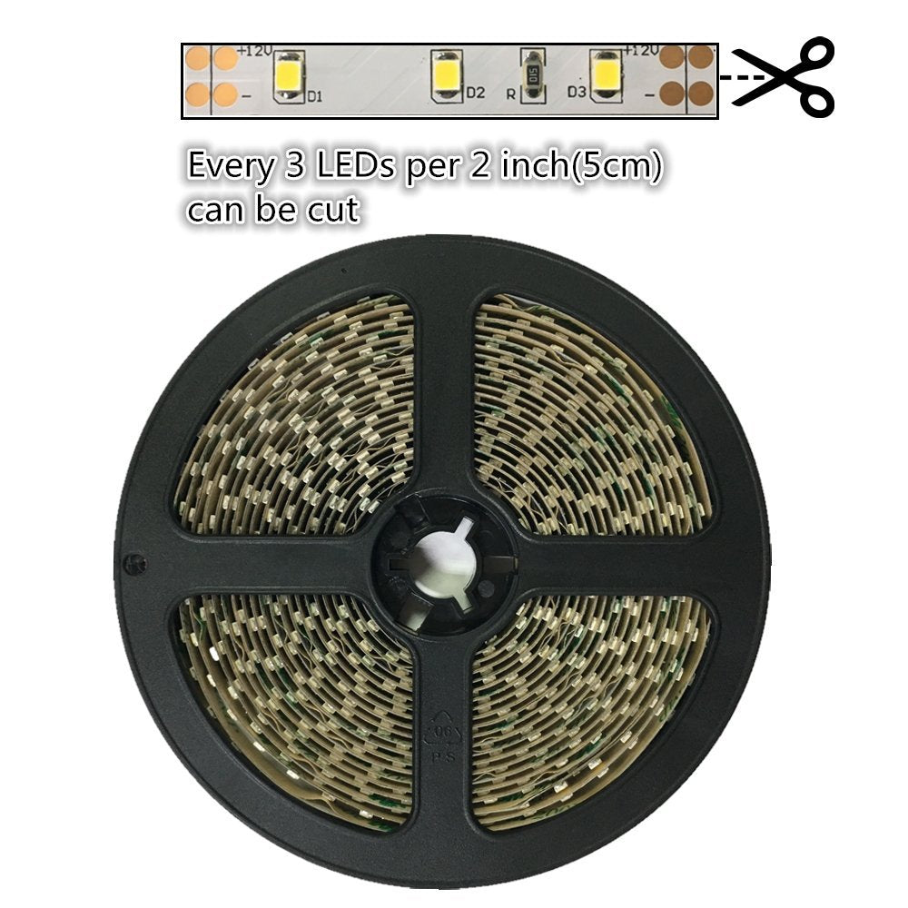 Bandes LED flexibles IRC 90, 5 m, SMD2835-300, 60 LED par mètre, largeur 8 mm