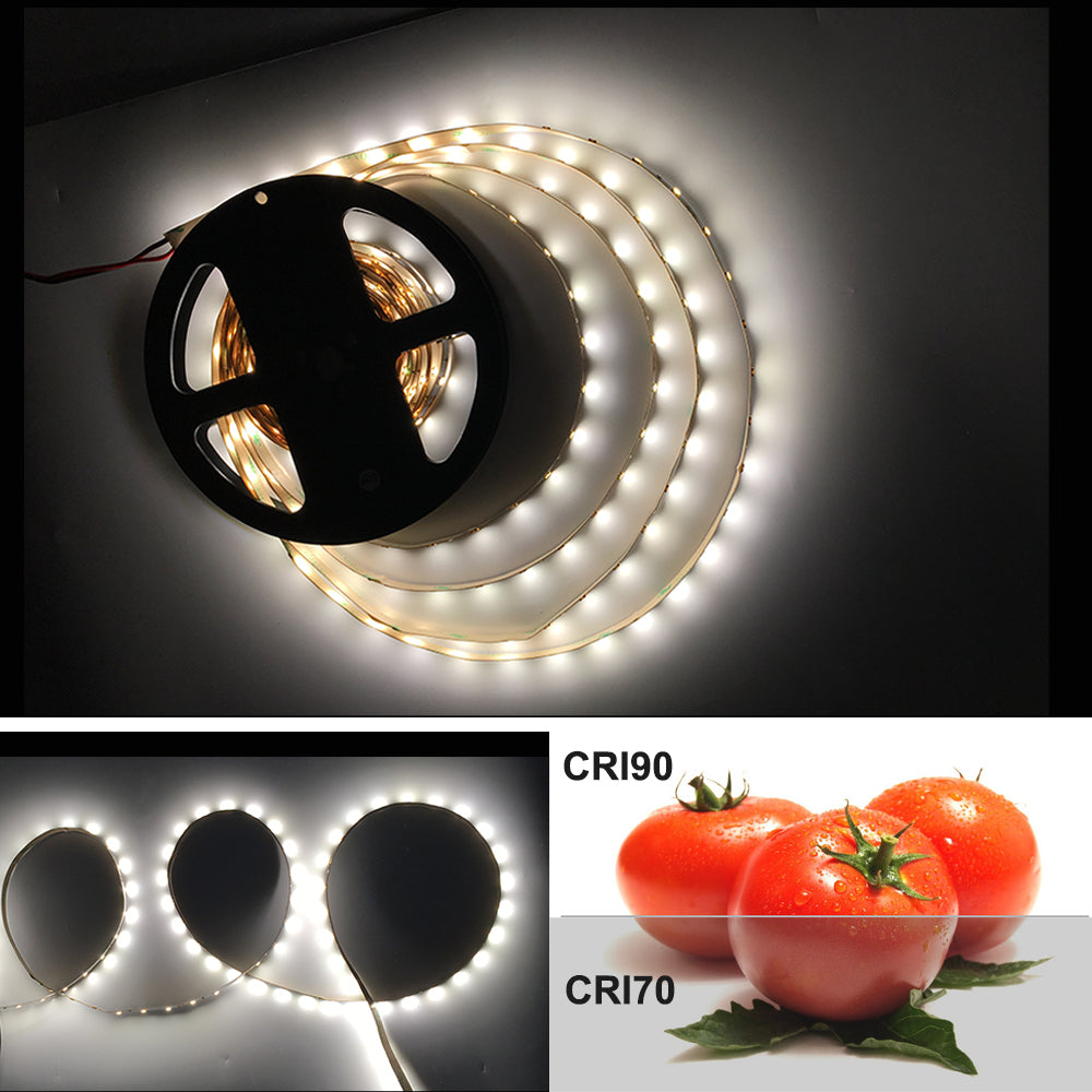 Bandes LED flexibles IRC 90, 5 m, SMD2835-300, 60 LED par mètre, largeur 8 mm