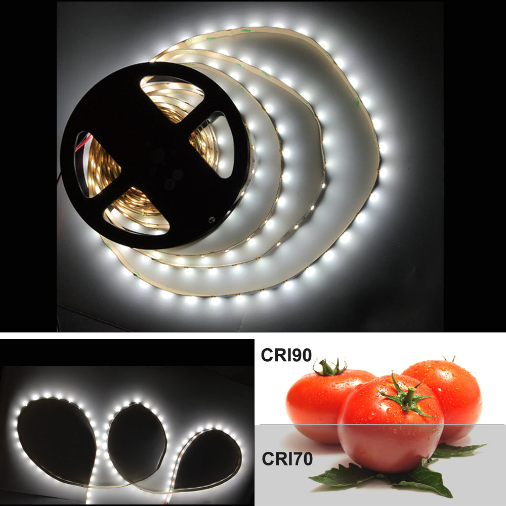 Bandes LED flexibles IRC 90, 5 m, SMD2835-300, 60 LED par mètre, largeur 8 mm