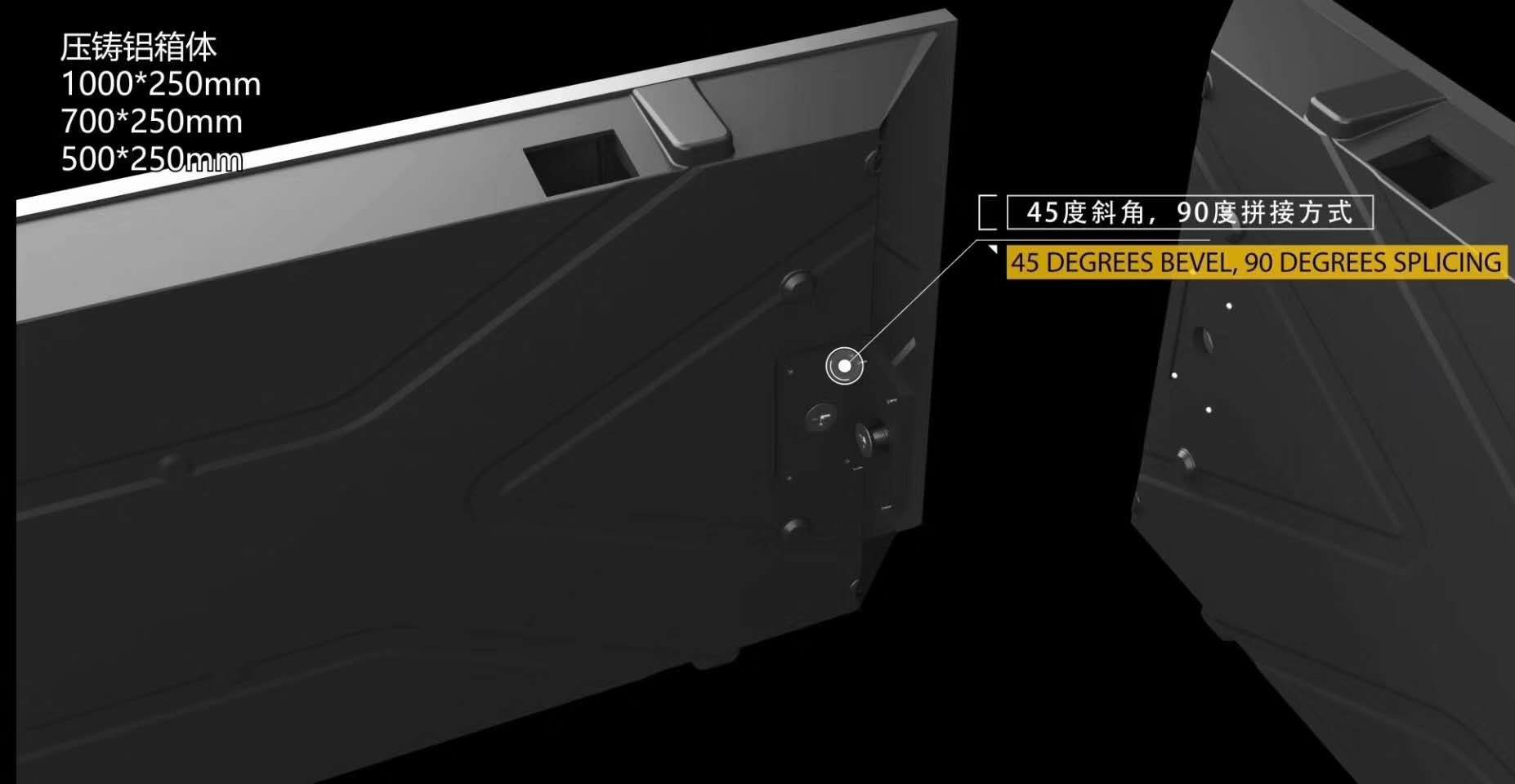 D Plus LED-Anzeige, LED-Bildschirm mit festem Innenschild, gestreckter LED-Bildschirm mit 2,6 mm/2,9 mm/3,9 mm/4,9 mm Pixelabstand