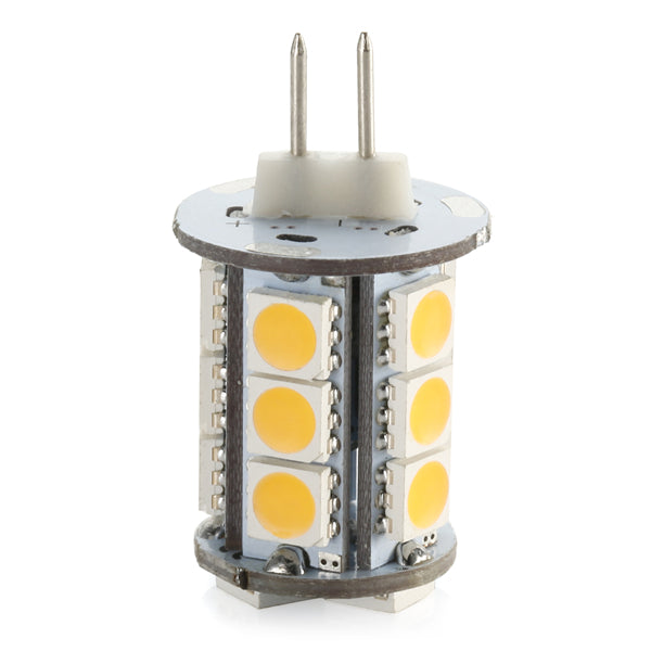4 Pack 2 Watt (20Watt Equivalent) DC12V Tower type G4 Bi-pin base Lamps with 18 pcs Tri-Chip LED SMD5050