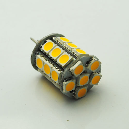 Lot de 4 ampoules tour G4 à culot à deux broches de 4,5 W (équivalent 50 W) CC 12 V avec 24 LED tri-puces SMD5050