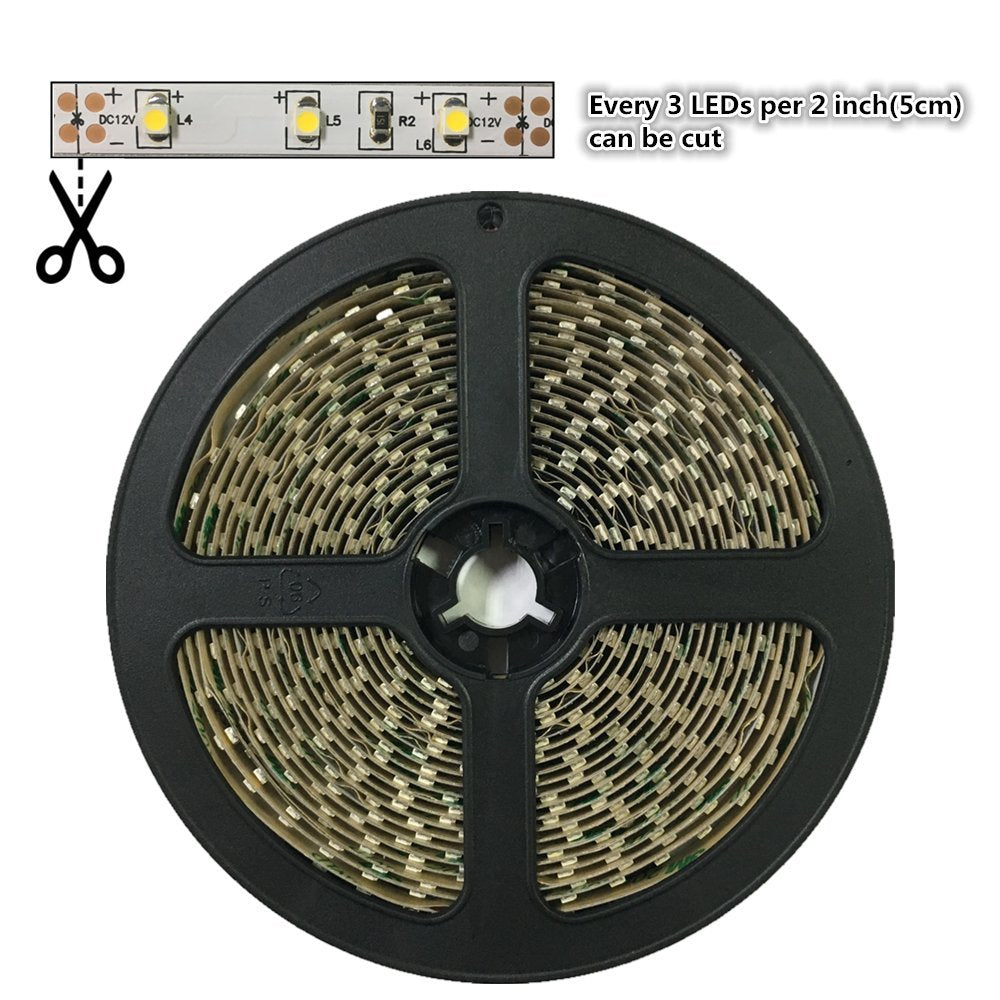 940 nm SMD2835 DC12V Infrarot-LED-Lichtleiste – Unsichtbares IR für Kameras und Sensoren, 60/120/240 LEDs/m, 5 Meter, IP00/IP65