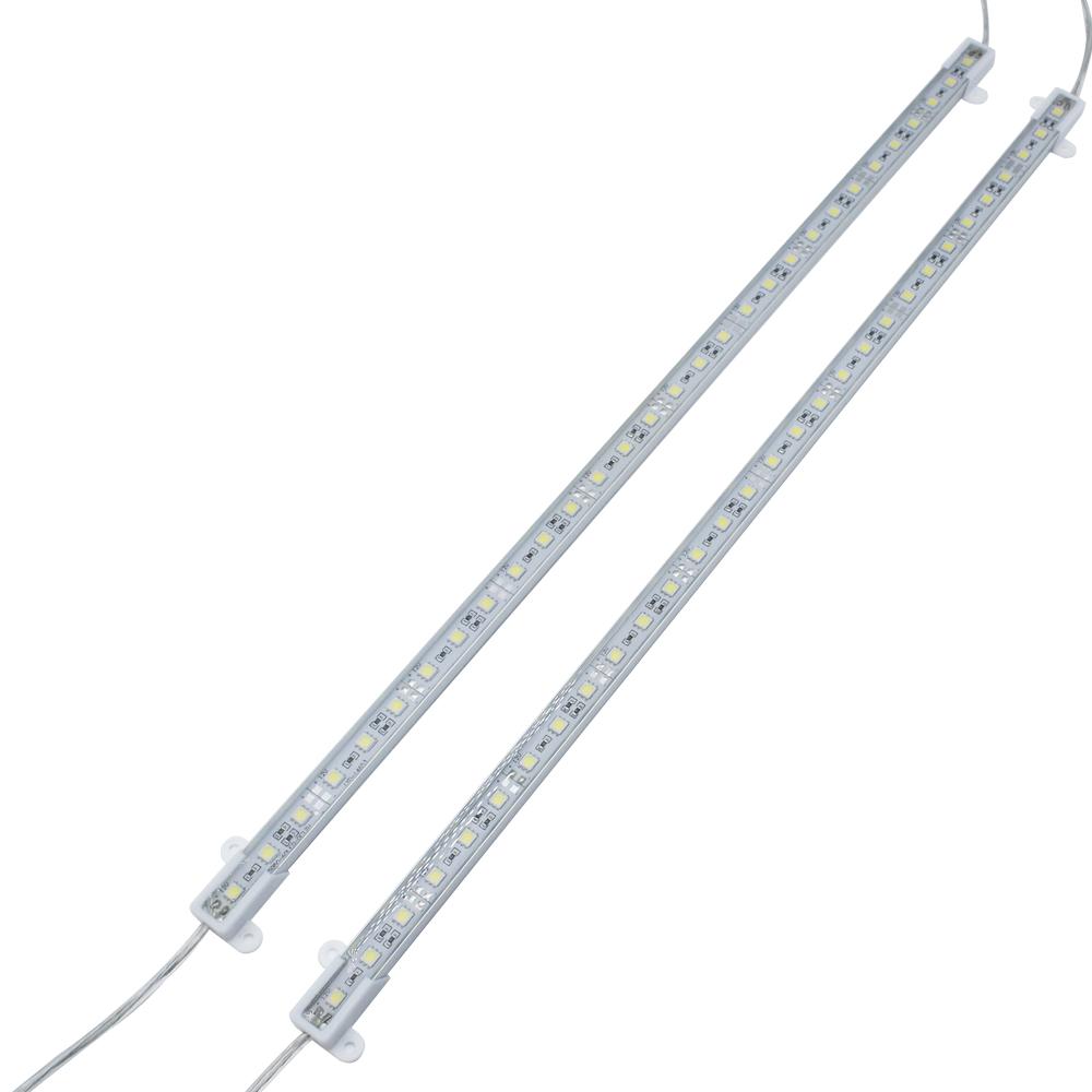 DC12V Aluminum Channel Rigid LED Strip Light - 14x7mm | SMD5730 72LEDs/M | 0.5M / 1M | Warm White / Daylight White | IP65 Waterproof | for Indoor & Outdoor Lighting | 10 / 50PCS