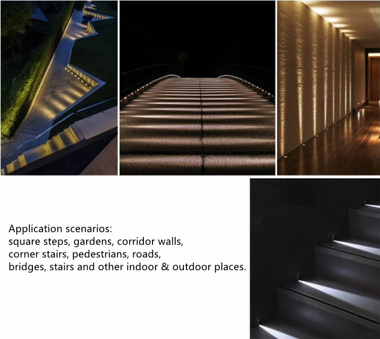 8/10-Pack One Beam Light Low Voltage LED Step Lights – 1W / 3W | 3000K / 4000K / 6000K  | DC12–24V | IP67 Waterproof Stainless Steel Step & Path Lights